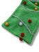 Combinaison verte à pompons style sapin de Noël années 1930