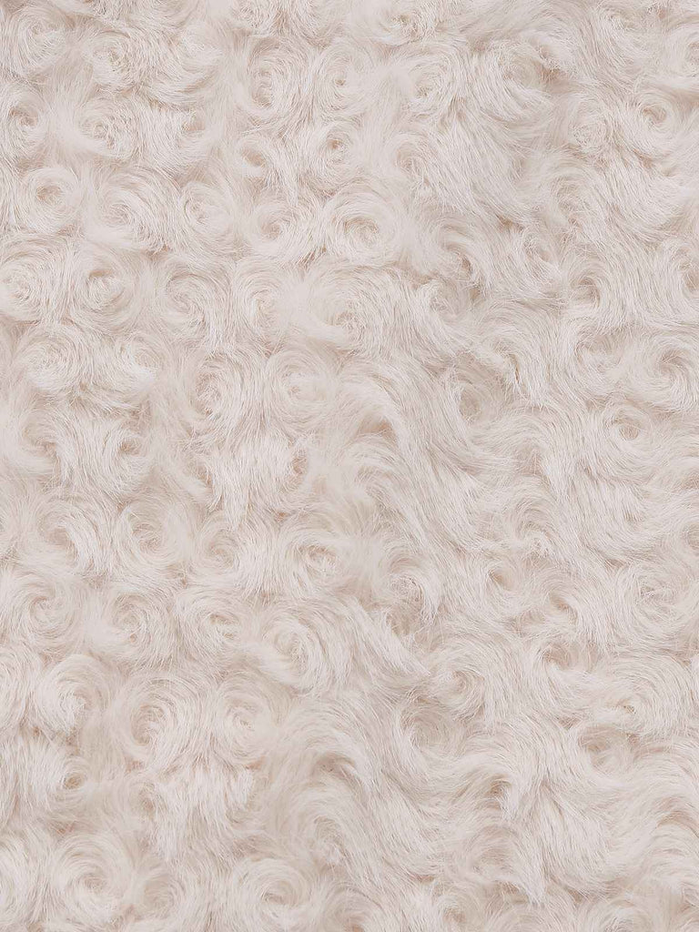 [Prévente] Robe Crème Tricot Jupe Bouclée Faux Fourrure années 1950