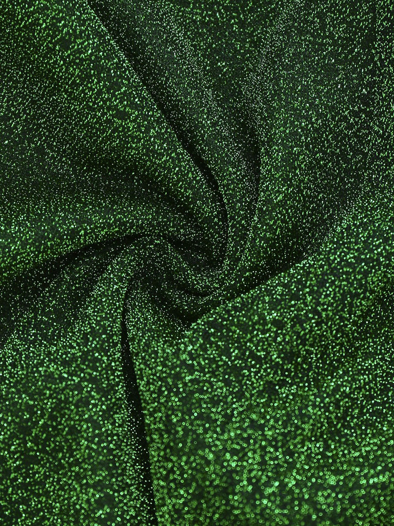 [Pré-vente] Combinaison verte évasée en mailles patchwork brillantes des années 1980