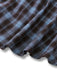 [Prévente] Robe à carreaux bleu-gris col cœur manches lanterne des années 40