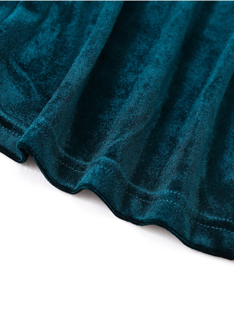 Blazer croisé en velours uni des années 1980