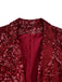 Veste blazer à paillettes col revers des années 1970