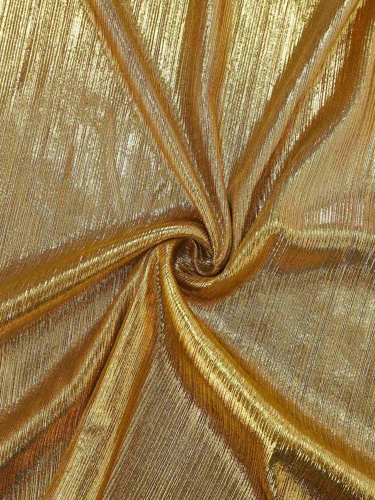 Robe col bénitier et nœud papillon à lacets métallisé doré des années 1930