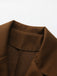 Manteau trapèze col larges revers en fausse laine unie des années 1940