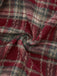 [Prévente] Veste patchwork en velours brossé à carreaux rouges années 1940