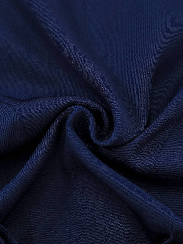 [Prévente] Gilet bleu foncé col cranté boutons années 1950