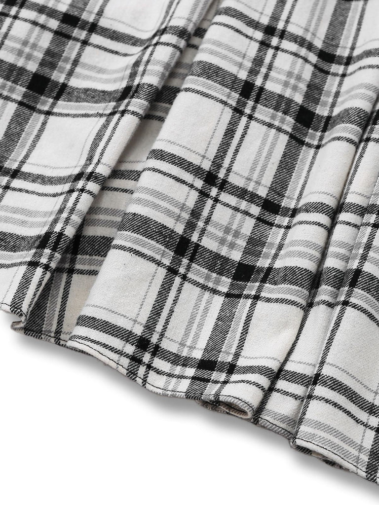 [Prévente] Jupe plissée trapèze en coton blanc années 1950