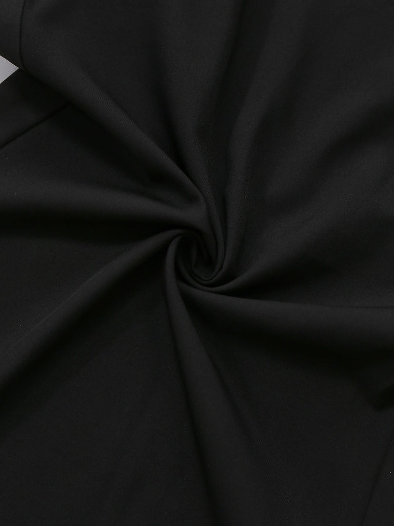 [Prévente] Combinaison bustier noire fleurs brodées style années 60