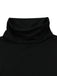 2PCS haut col roulé noir et jupe fleurie années 30