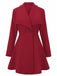 Manteau tailleur uni revers années 1940