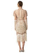 Robe Charleston à paillettes franges et perles des années 1920