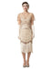 Robe Charleston à paillettes franges et perles des années 1920