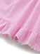 Rose Nœud Dentelle Vichy à Lacets Robe Années 1960 7