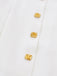 Blanc Col Chelsea Sans Manches Blocs de Couleur Mini Robe Années 1960 5