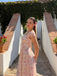 Robe Swing Manches Bouffantes Fleurs Bleu Années 1950