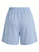 Short bleu plissé jambes larges années 1950