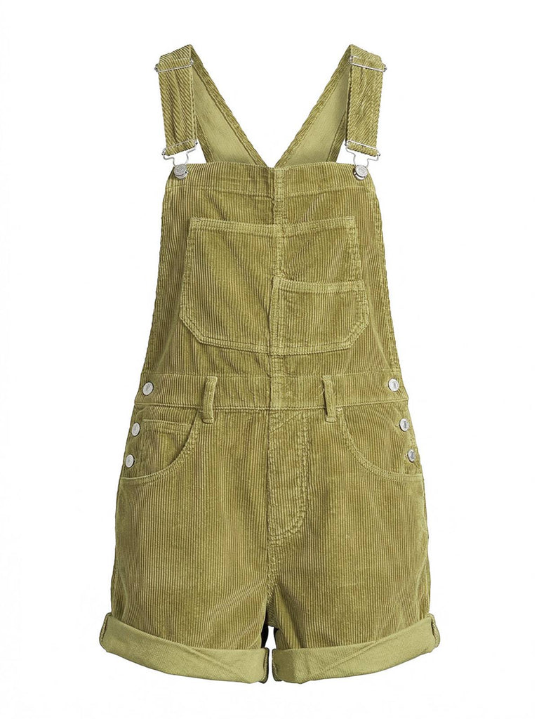 Combishort Multi-Pocket Vert Années 1960