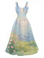 [Prévente] Robe Longue Inspiration Monet Paysage Années 1950
