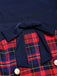 [Prévente] Robe à carreaux tartan, col carré, nœud et double boutonnage Années 1950 - 6