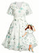[Grande Taille] Robe Floral Col V Mousseline Années 1950