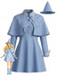 Ensemble de costume de sorcière bleu années 1950