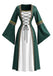 Robe longue de déguisement d’Halloween à liens style cour médiévale Années 1980 - 5