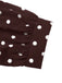 Robe marron à pois, col à revers, boutons et ceinture Années 1960 - 9