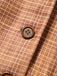[Prévente] Veste courte marron à carreaux, col cranté et fausse fourrure Années 1940 - 6