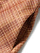 [Prévente] 2PCS Ensemble veste courte marron à carreaux, col cranté et fausse fourrure avec jupe Années 1940 - 14