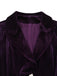 Veste violette en velours côtelé à col cranté Années 1950 - 4