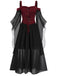 [Grande Taille] Robe d'Halloween à épaules dénudées des années 1950