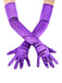Gants longs vintage en satin uni 2