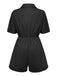 Combishort unie à lacets et col chemise des années 1950