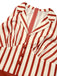 Combishort à revers rayé rouge brique des années 1940