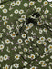 [Grande taille] Robe marguerite à boutons revers vert des années 1950