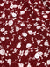 Robe marguerite à boutons revers rouge des années 1950