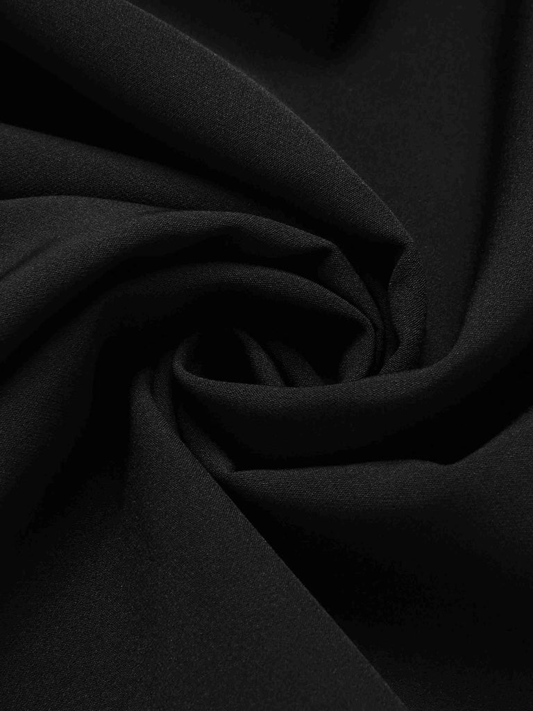 [Pré-vente] Robe patchwork noire à épaules dénudées des années 1950