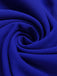 Robe bleu foncé à col pétale uni des années 1960
