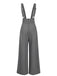 Pantalon salopette boutonné à carreaux Glen vert des années 40