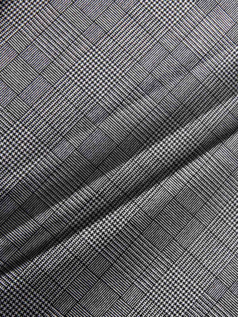 Pantalon salopette boutonné à carreaux Glen vert des années 40