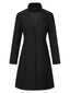 Manteau à revers et col montant uni des années 1960
