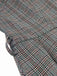 Robe à carreaux glen grise à col en V profond des années 40