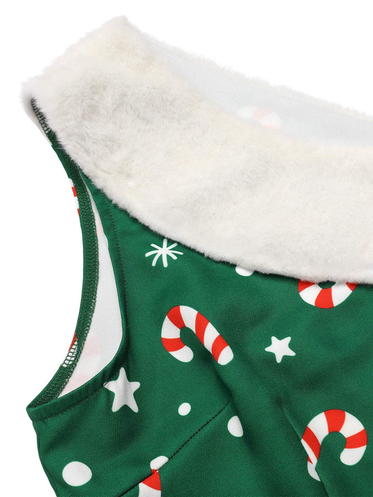 Combinaison asymétrique en patchwork de fourrure rose des années 1950