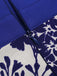 [Prévente] [Grande Taille] Robe bleu à col en cœur et boutons fleuris des années 1950
