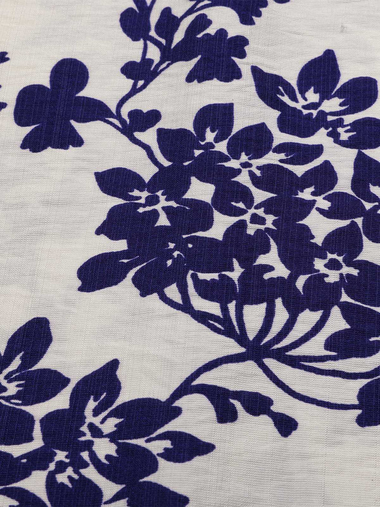 [Prévente] [Grande Taille] Robe bleu à col en cœur et boutons fleuris des années 1950