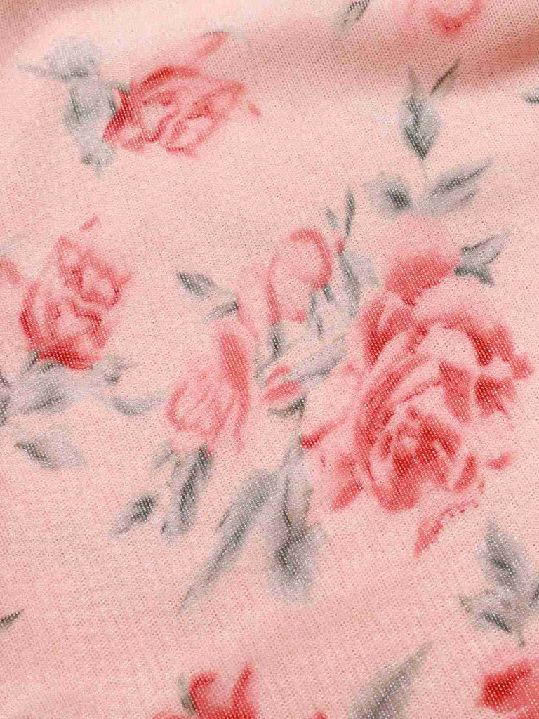 Robe sirène en maille de soie rose des années 1930