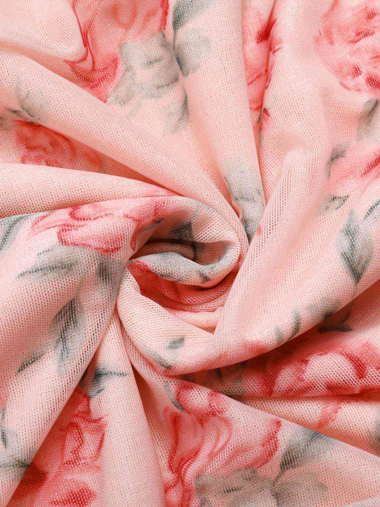 Robe sirène en maille de soie rose des années 1930