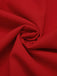 Robe rouge cerise à col cœur manches courtes en dentelle des années 1950