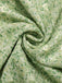Robe verte à petites fleurs col cœur des années 1940