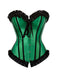 Corset patchwork plis creux avec nœud et reliures des années 1980